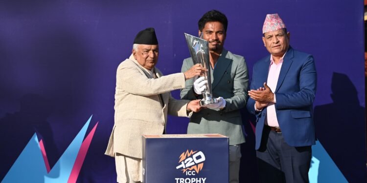 T-20 World Cup trophy coming to Nepal a proud moment, says President Paudel