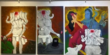 Three-day painting display draws over 400 visitors