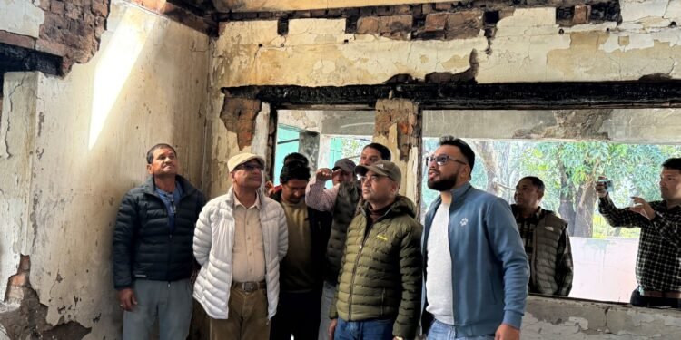 Former Home Minister visits ancestral home burnt during September uprising