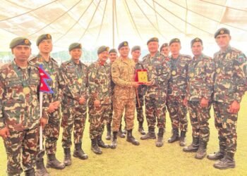 Nepali Army hits gold medal in Pakistan