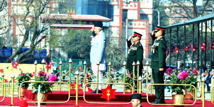 President observes Mahashivaratri and Army Day feu-de-joie in Tundikhel