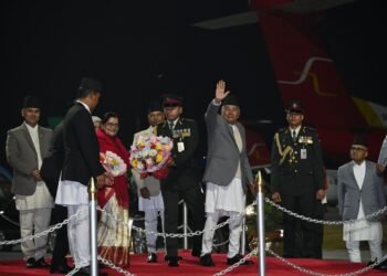 President Paudel leaves for Japan