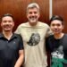 Mendoza Mayor Ulpiano Suarez welcomes mountaineers Tashi Lakpa, Nima Rinji