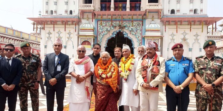 PM Karki visits Janaki Temple, pays homage