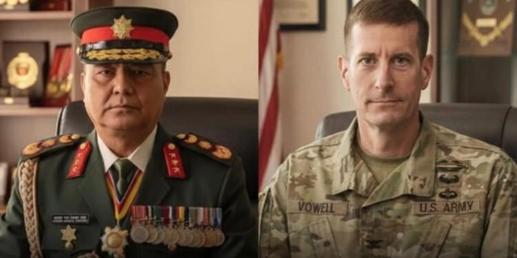 US Army Lieutenant General Vowell pays courtesy call on CoAS Sigdel