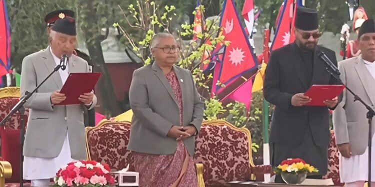 Newly-appointed Prime Minister Shah takes oath before President Paudel