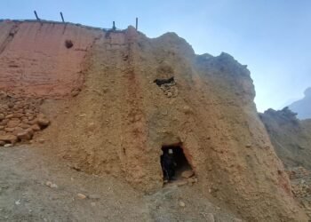 Ancient monastery inside a cave in Chhusang