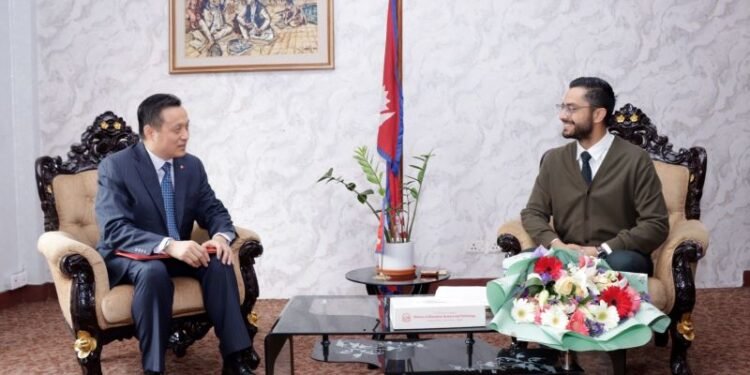 Chinese Ambassador calls on Minister Pokharel
