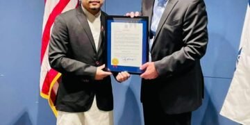 Dr Dinesh Sunar receives special recognition in US