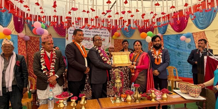 Foundation Stone laying ceremony of Health Post in Baglung, Nepal