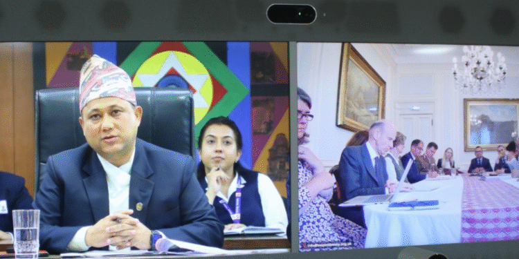 Foreign Minister Khanal holds virtual meeting with British Minister