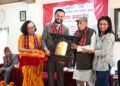Das and Pokharel honoured with Dilliraman Regmi National Peace Award