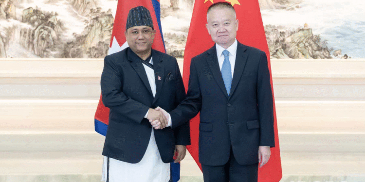 Foreign Minister Khanal meets with CPC leader Liu