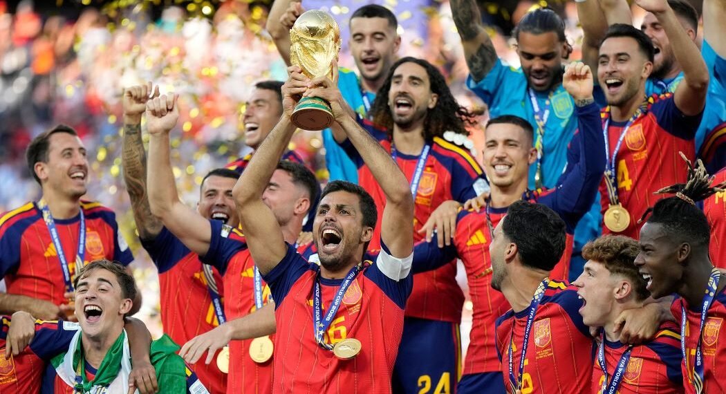 Spain win the FIFA World Cup title after 16 years