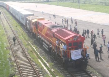 Cargo train arrives from Kolkata to ICP Biratnagar
