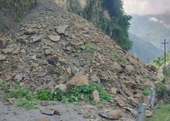 Landslide disrupts traffic along Narayangadh-Muglin route