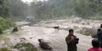 Road to Ghandruk closed due to Modikhola erosion