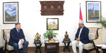 Russian Federation’s envoy pays courtesy call on Foreign Minister Khanal