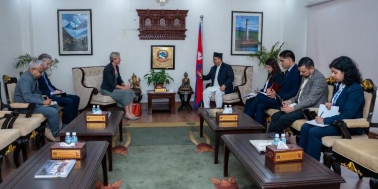 EU Ambassador Lorenzo pays farewell call on Foreign Affairs Minister Khanal