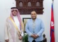 Saudi Arabian ambassador Mnikhr holds meeting with Foreign Minister Khanal