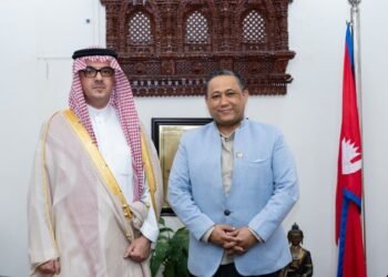 Saudi Arabian ambassador Mnikhr holds meeting with Foreign Minister Khanal