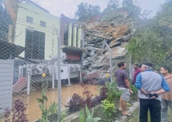 Dry landslide damages Gharkhola hydropower project, ones goes missing