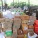 Relief materials distributed to flood survivors at holding centres
