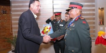Indian CoAS arrives on a four-day official visit