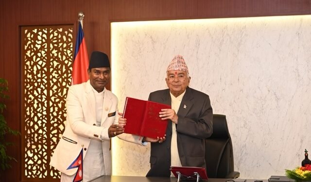 Madhesi Commission submits annual report to President