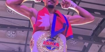 Nepali Kickboxer Ghimire achieves title of world champion