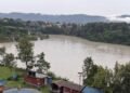 Seti River in Pokhara creates lake, security surveillance increased in Ramghat area