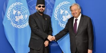 PM Shah, UN Secretary-General Guterres meet