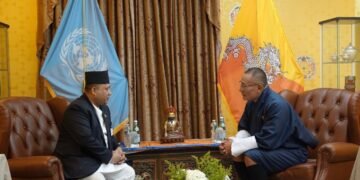 Foreign Minister Khanal meets Bhutanese Prime Minister Tobgay