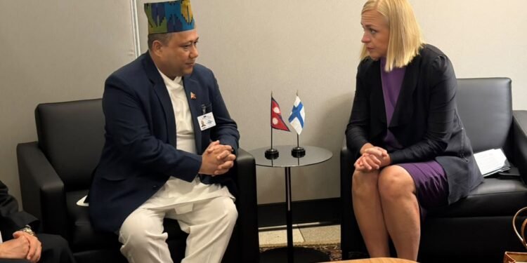 Foreign Minister Khanal meets with Finnish Counterpart