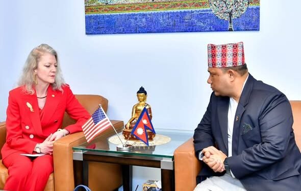 Foreign Minister Khanal meets US Under Secretary Hooker