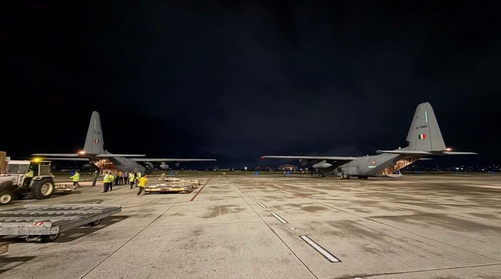 6th and 7th consignment of relief materials from India arrive