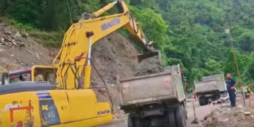 Transport services affected on Prithviraj Highway due to landslides