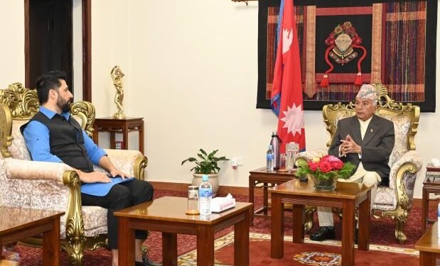 RSP President Lamichhane calls on President Paudel