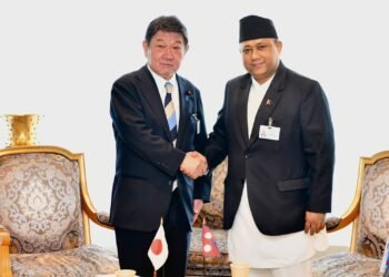 Foreign Minister Khanal meets his Japanese counterpart