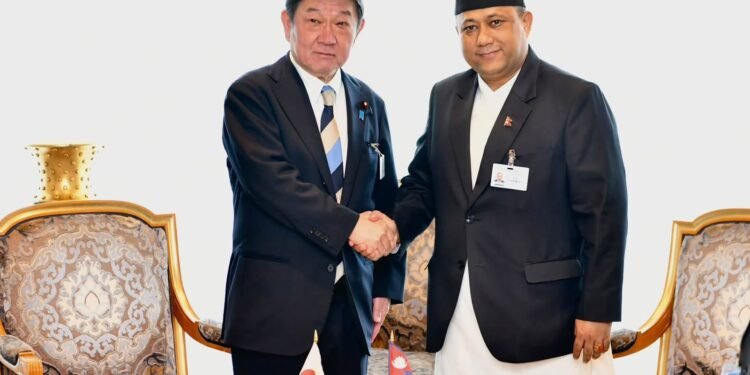 Foreign Minister Khanal meets his Japanese counterpart