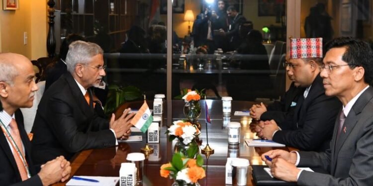 Foreign Minister Khanal and India’s External Affairs Minister Jaishankar hold talks