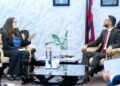 US Diplomat Megan Bouldin Meets Education and Sports Minister Sasmit Pokharel to Discuss Academic Cooperation and Sports Diplomacy