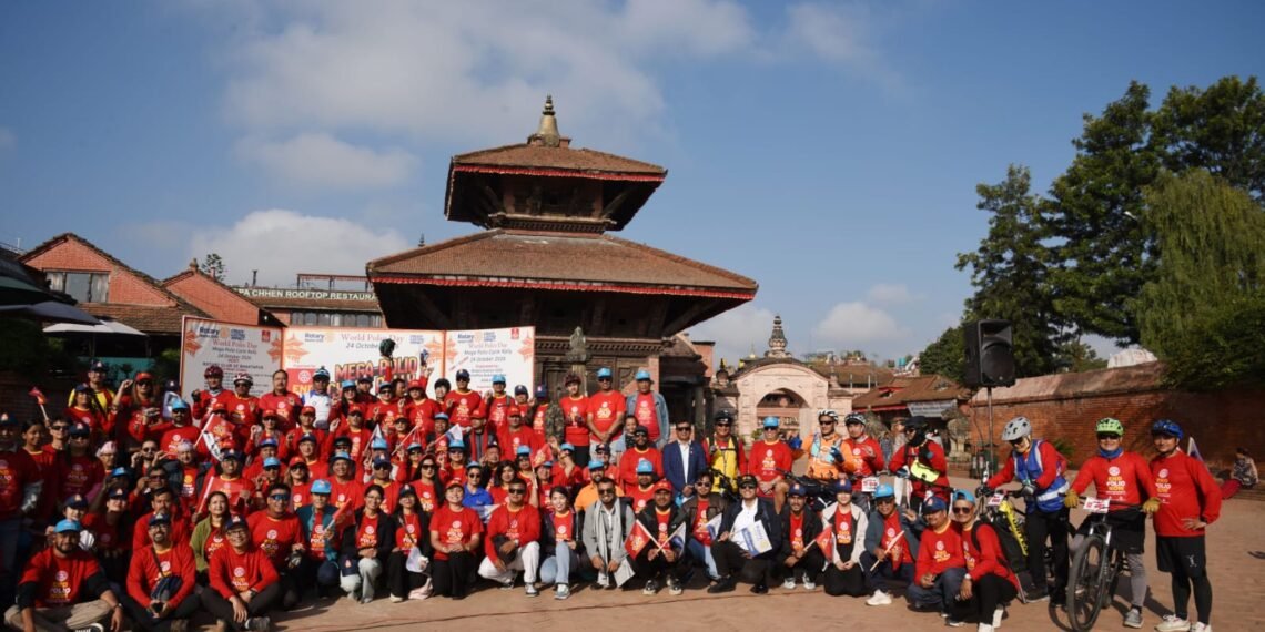 Cycle rally organized to raise awareness against polio
