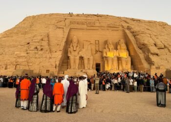 Twice a year, a golden sunbeam illuminates a 3,000-year-old Egyptian temple