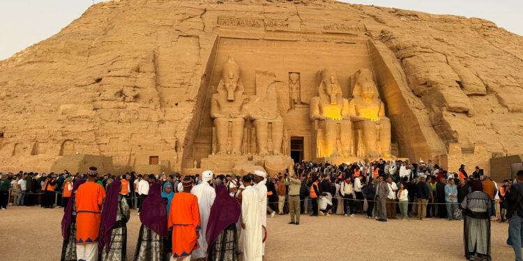 Twice a year, a golden sunbeam illuminates a 3,000-year-old Egyptian temple