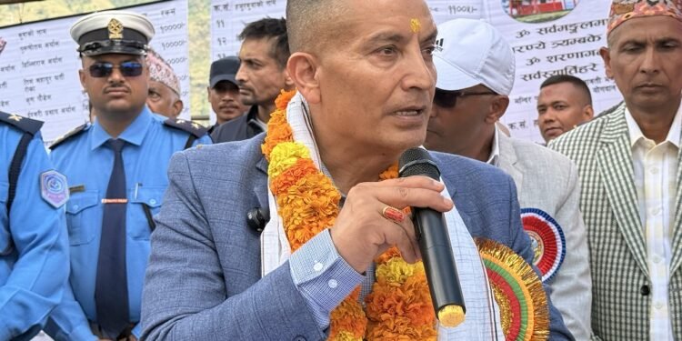 IGP Karki visits Marbhungkot, calls for banishing discrimination in society