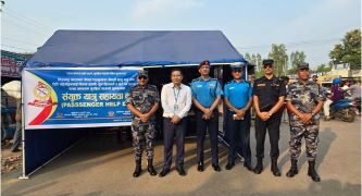 Passenger help desk at Jamunaha border point
