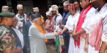 President Paudel pays homage to Nawadurga on Kojagrat Poornima