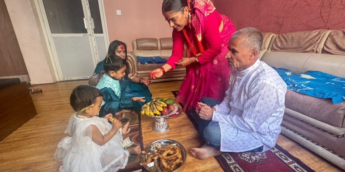 Dashain tika ceremony begins