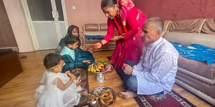 Dashain tika ceremony begins